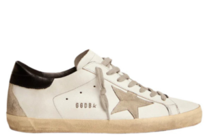 Golden Goose Super-Star with black heel tab and metal stud lettering(Unisex)