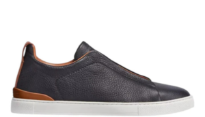 BLACK DEERSKIN TRIPLE STITCH™ SNEAKERS Black